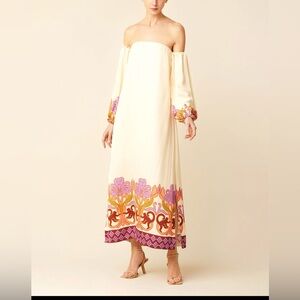 Eugenia Hernandez Two Monkeys Off Shoulder/Strapless Maxi Dress